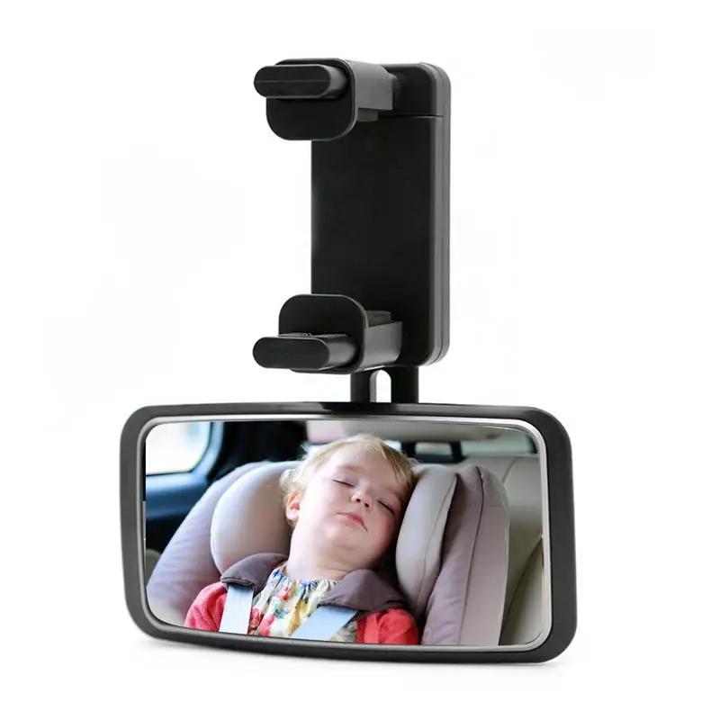 360-Degree Rear Facing Car Seat Mirrors Car Mirrors For Kids Stable Installation Adjustable Large Visual Area Monitor Mirrors