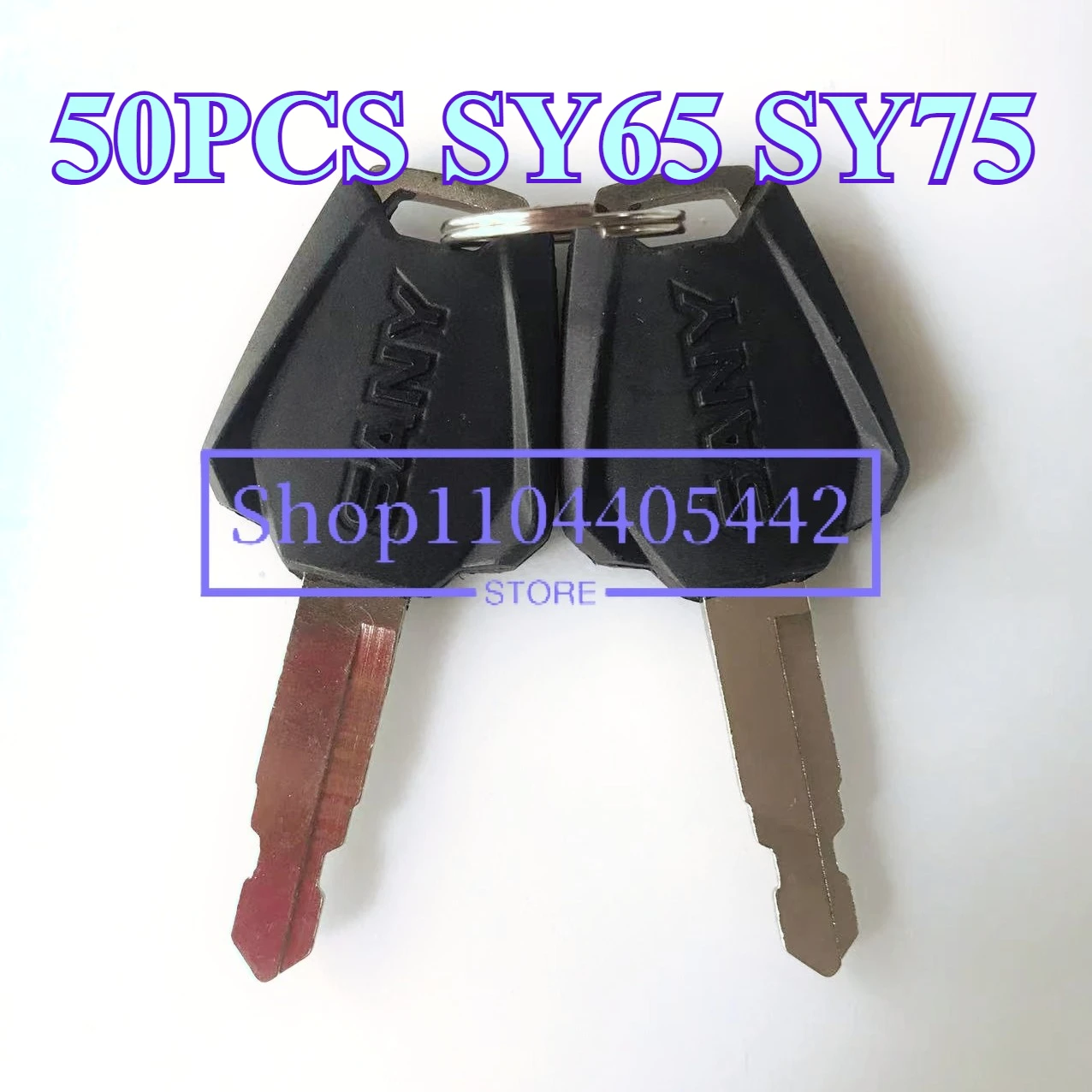 

50 PCS Sany Keys For SY65 SY75 SY135 SY215 Excavator Heavy Equipment