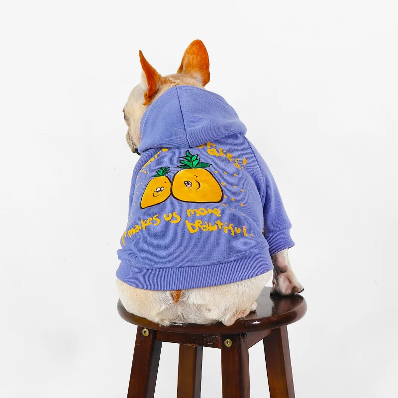 Winter New Padded Thickened Cotton Warm Pet Dog Hoodie French Bulldog Schnauzer Bichon Pet Clothes Small And Medium Dog Clothes