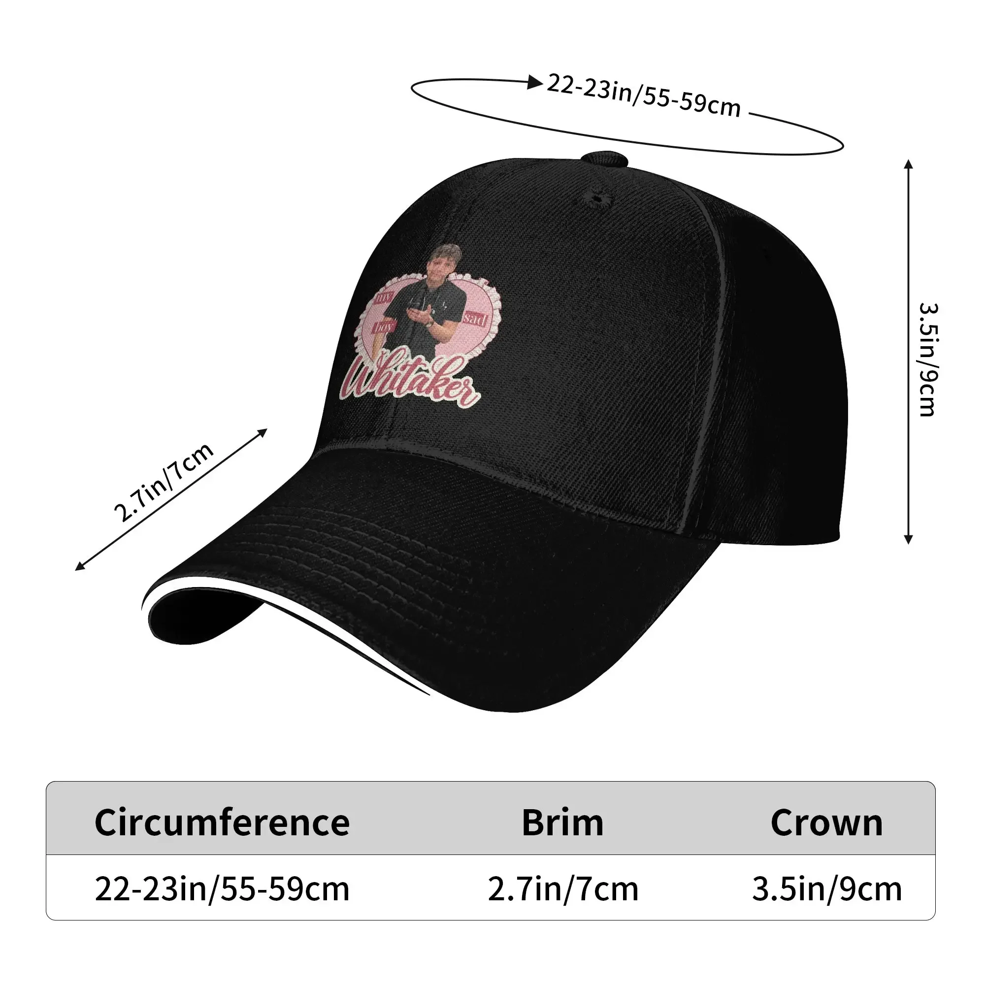 New Whitaker Sad boy The Pitt Baseball Cap  Women Design Hip Hop Hats Dropshipping Outdoor Gym Snapback Cap Gift Idea