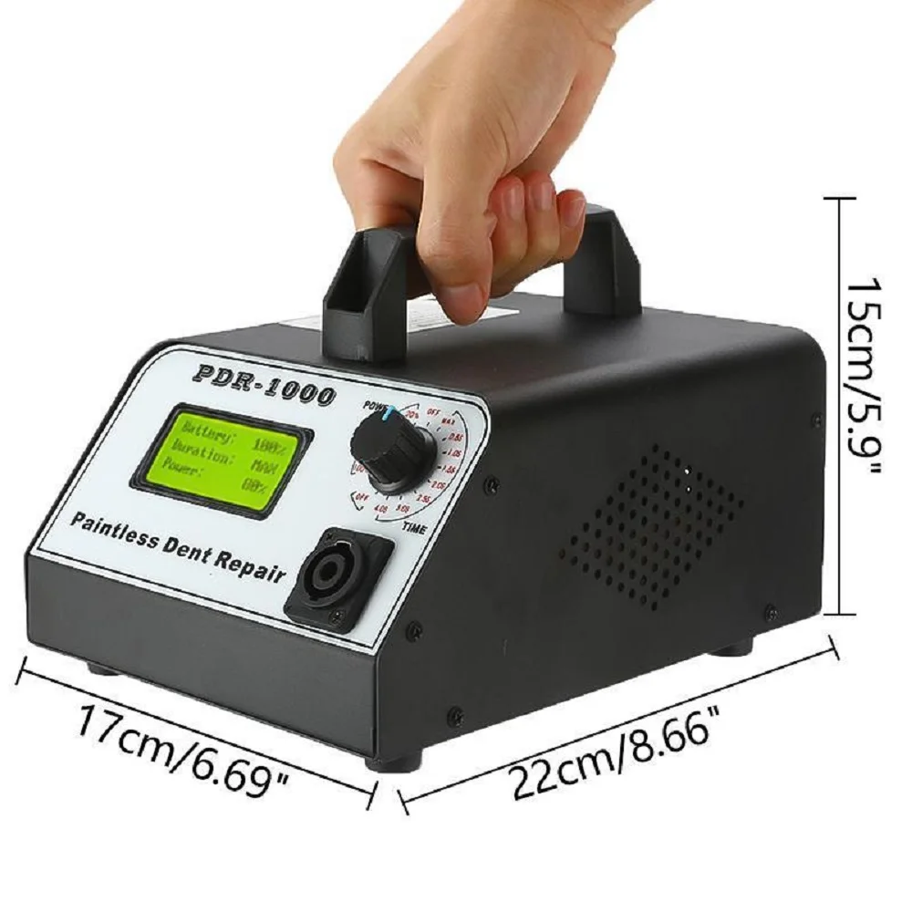 

PDR1000 Auto Body Dent Repair Machine Portable Household Paintless Dent Removal Tool with Time Power Adjustment Car Repair Devic