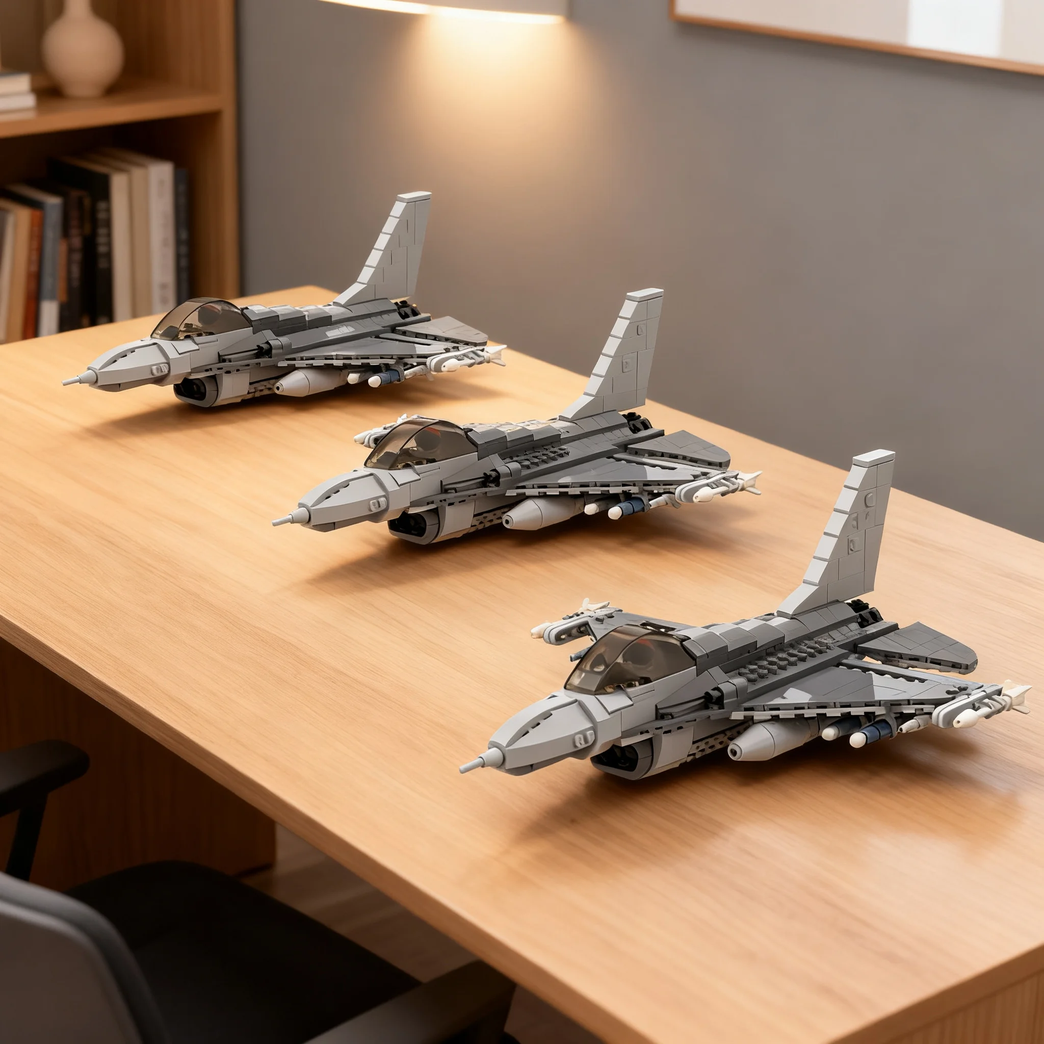 556pcs MOC F-16 Fighting Falcon General Retractable Landing Gear Model Building Blocks Christmas Gift Toy Assemble DIY Craft