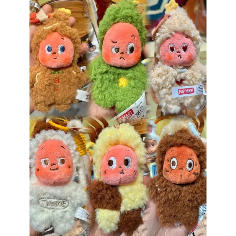 

100% оригиналPOPMART Star People Delicious Moments Series Свеже выпеченное печенье Плюшевые подвески Модная слепая коробка Брелок