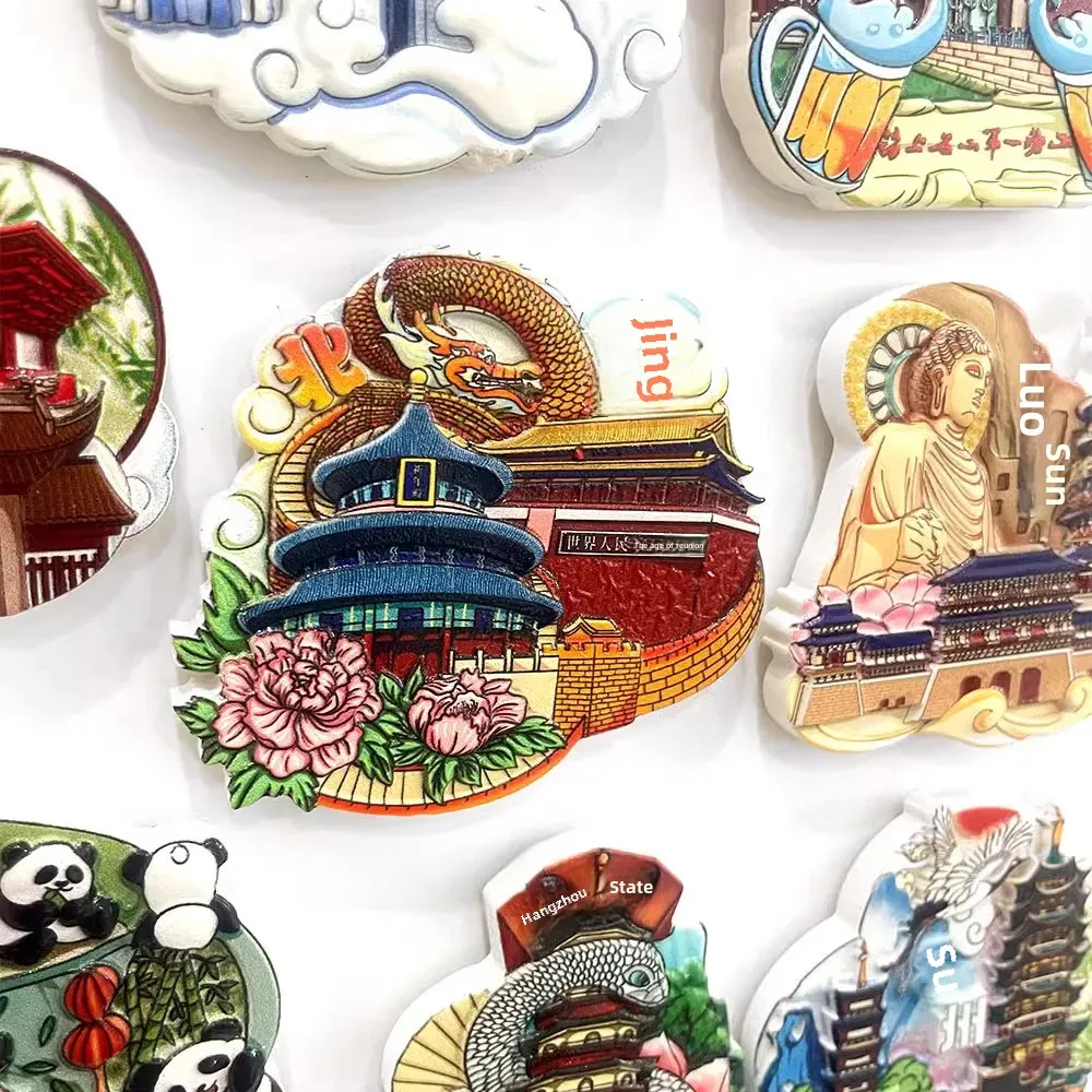 City Fridge Magnet Hharbin Shenyang Dalian Jinzheng Yantai Weihai Sanya Quanzhou Shantou Wuzhen Guiyang Guilin