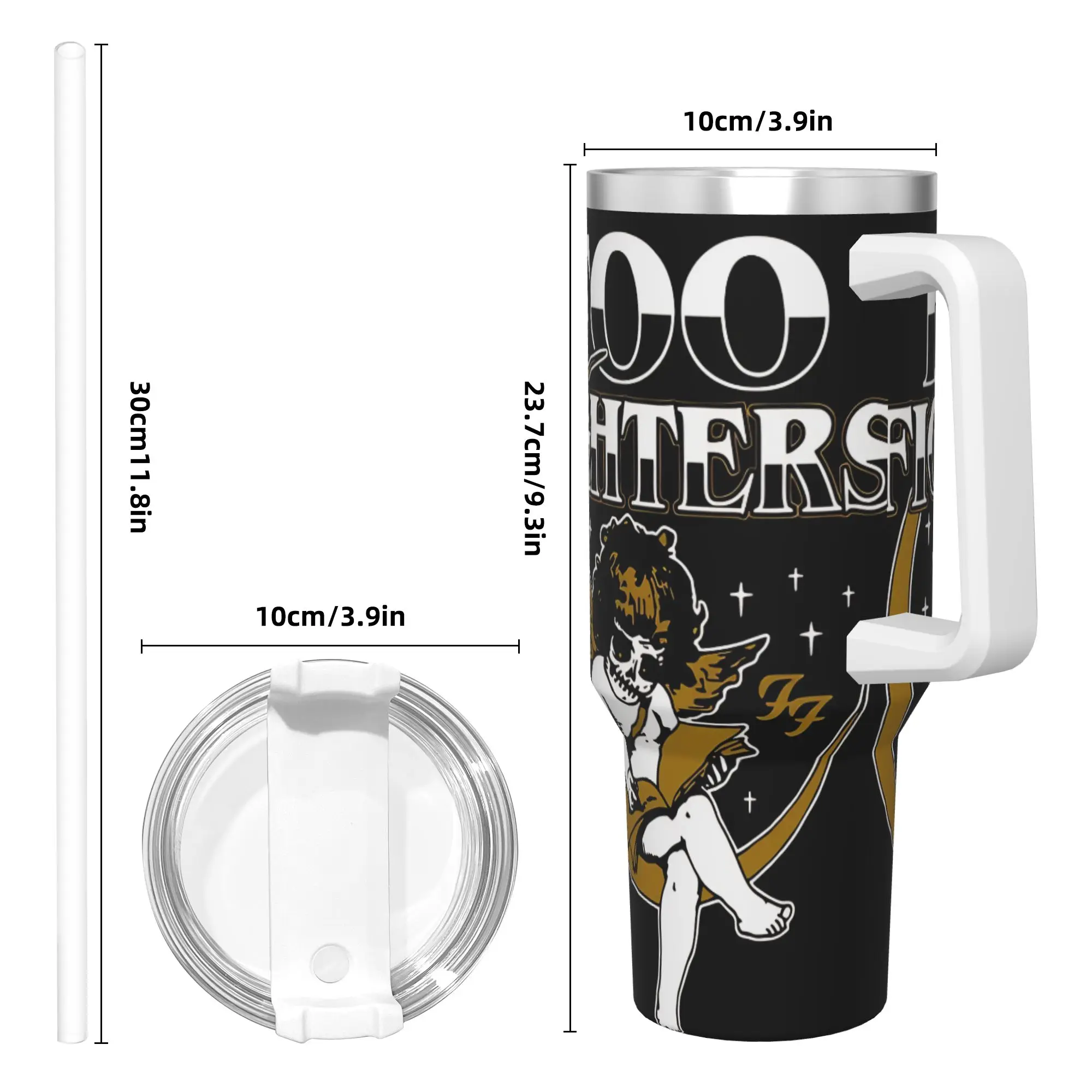 الفولاذ المقاوم للصدأ بهلوان كذبة الفرقة F-المقاتلين القهوة القدح المحمولة أكواب المشروبات الباردة كوب الشاطئ الرسم زجاجة ماء