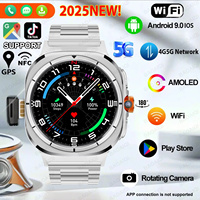 Watch 7 Ultra Smart Watch Men HD Video Call Smartwatch 4G/5G Sim Card NFC WIFI Rotary Camera Global Calling GPS Google Map Watch