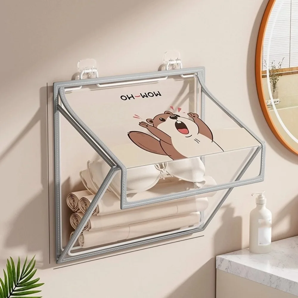 

Waterproof Bathroom Storage Bag Transparent Moisture-proof Waterproof Shelf Plastic Folding Clothes Change Bag Bathroom