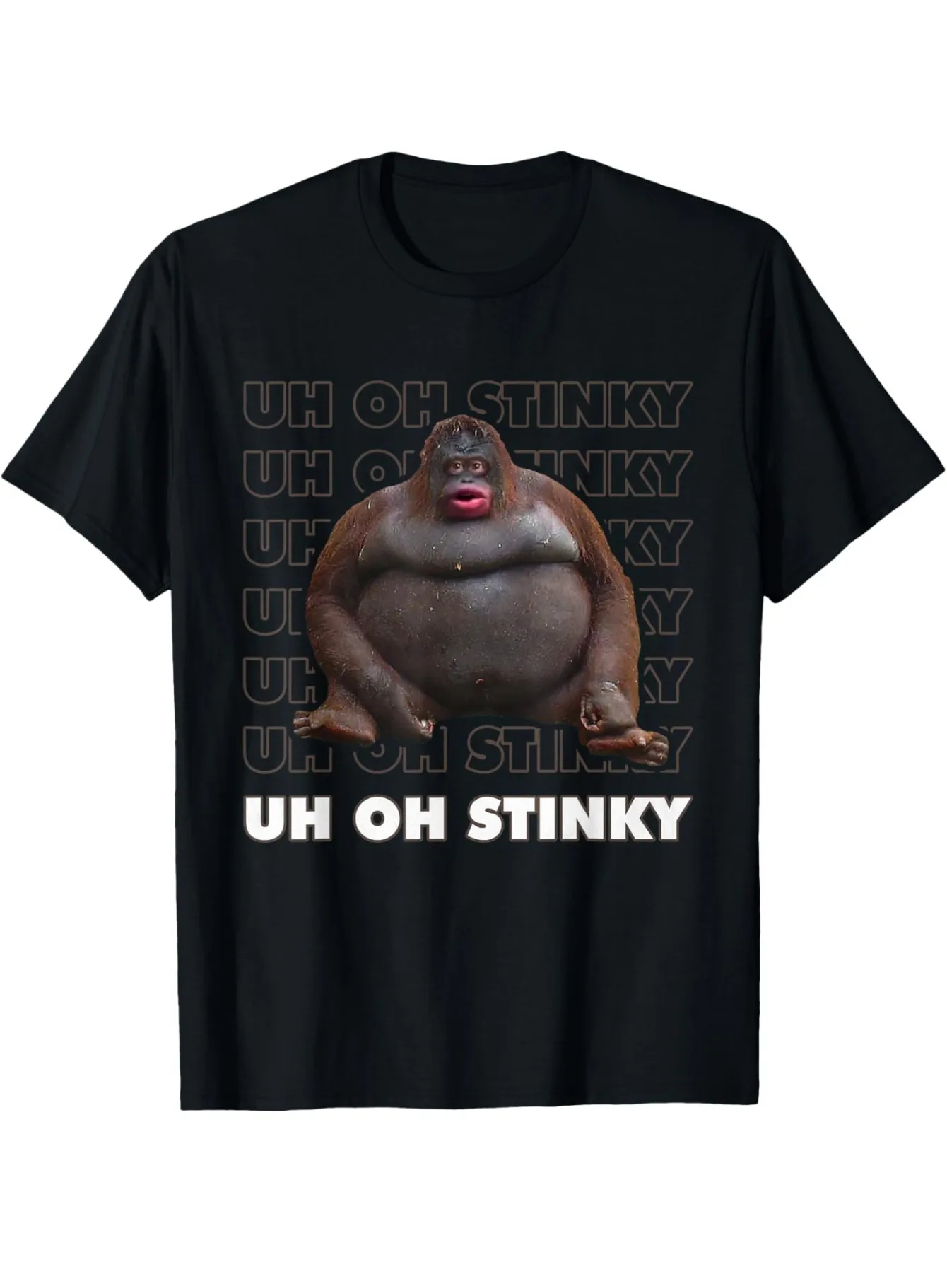 2026 Uh Oh Stinky Poop Meme Funny Monkey T-Shirt