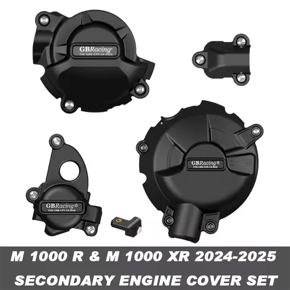 

GBRacing для Bmw M1000 R и M1000 XR 2024-2025, комплект вторичных крышек двигателя, крышка сцепления генератора, импульсная крышка, крышка термостата