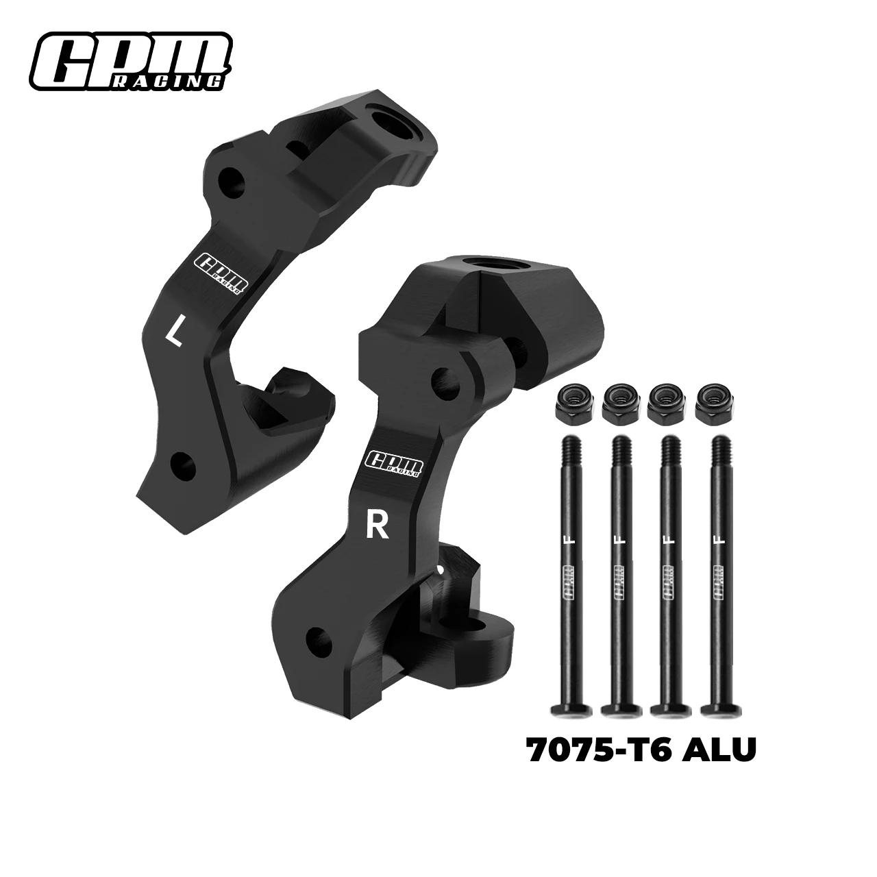 GPM 7075 كتل العجلات الأمامية المصنوعة من خليط معدني (محاور C) TRAXXAS Mini Maxx/Mini XRT/Mini Slash/Mini Rally 10732