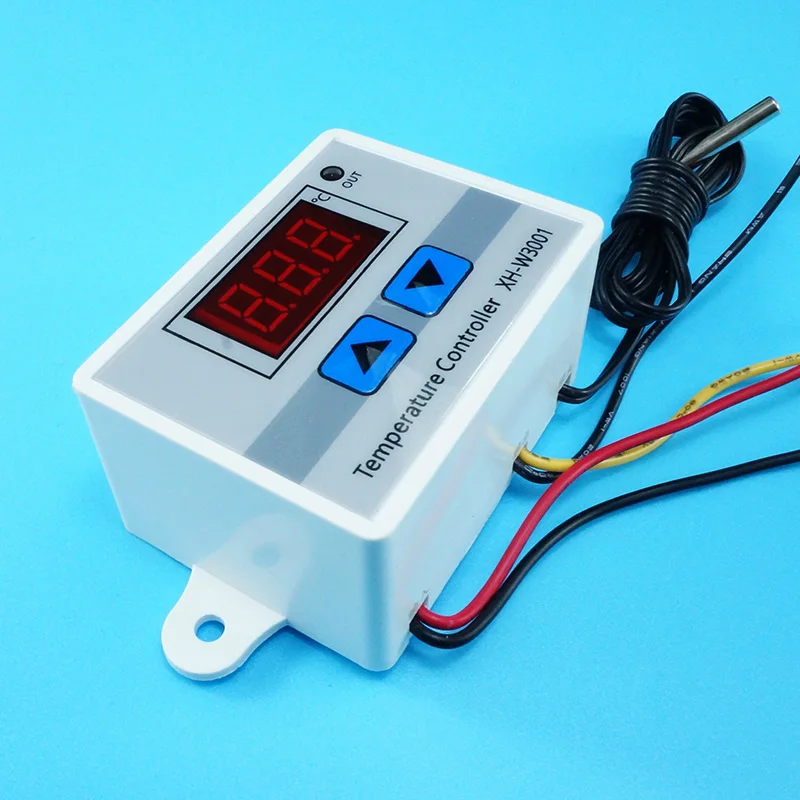Xh-w3001 MINI Temperature Controller 110~220V 1500w For Incubator Cooling Heating Switch Thermostat NTC Sensor