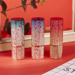 Octagonal Magnetic Empty Lipstick Tube Refillable Retro Lip Balm Container DIY Cosmetic Accessories for Women Girls