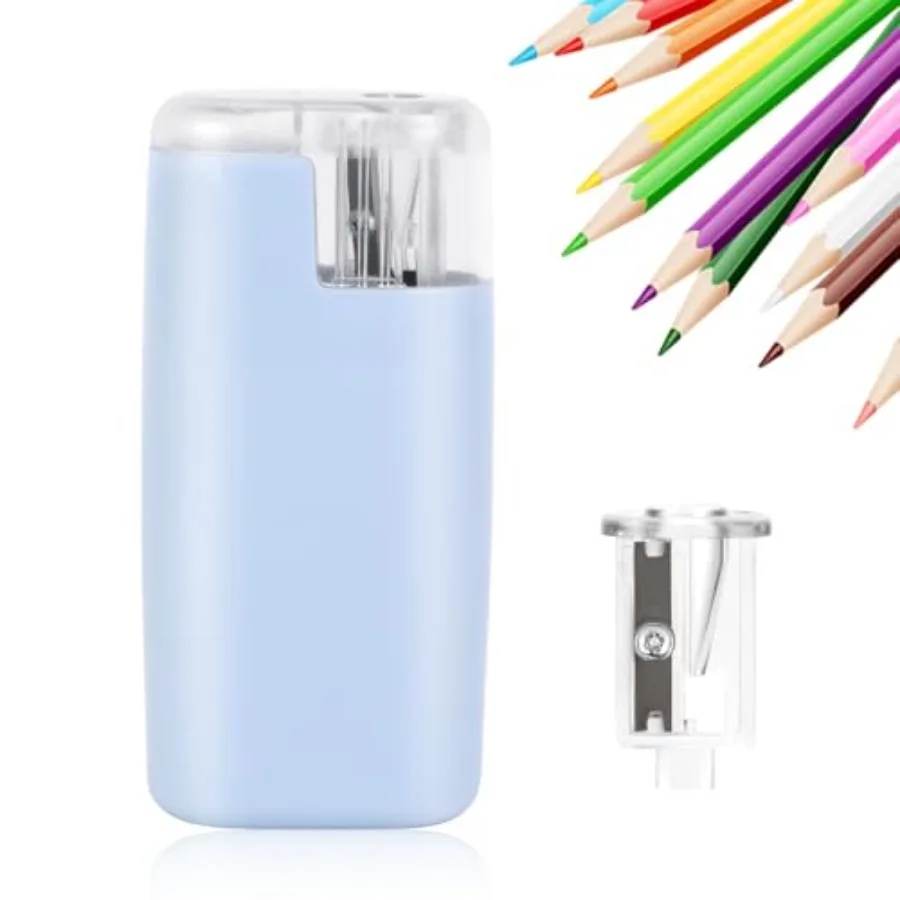 

Portable Battery-Powered Electric Pencil Sharpener Compact Design for Easy Use at Home School or Office Ideal for Standard Penc