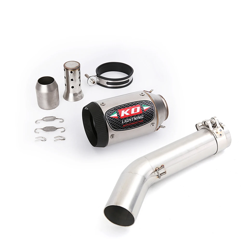

Motorcycle Exhaust Escape System Stainless Steel Middle Link Pipe With DB Killer Slip On For Suzuki GSXR 600 750 2006-2007