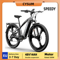 Cysum Speedy Adult 500W Electric Bicycle Men's E-City ebike 48V14AH Battery,29\