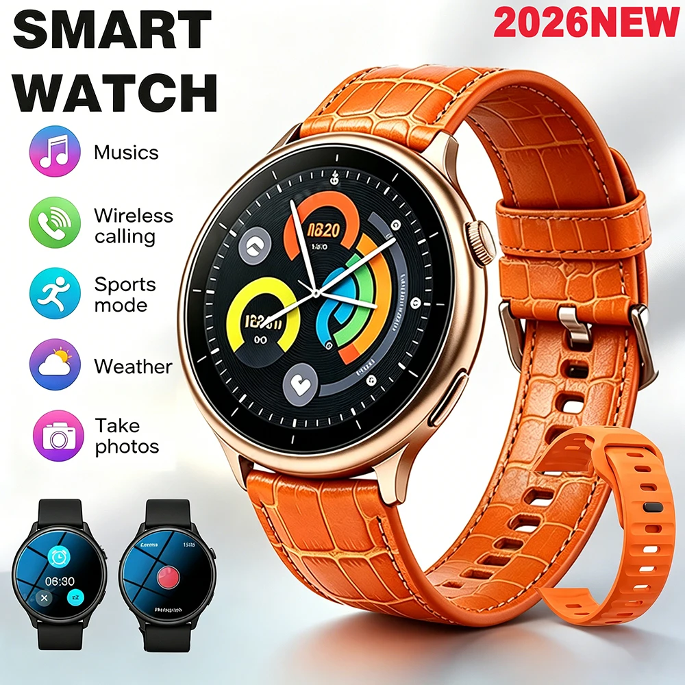 Dual-Strap Smartwatch GPS für Männer und Frauen Sportuhr Sprachassistent Herzgesundheitsüberwachung Bluetooth-Anruf Digitale Smartwatch HW12