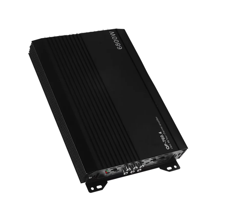 QP-760.4 Car Amplifier Car Stereo Amplifier 4 Channel Aluminum Alloy High Heat Dissipation Car Speakers Car Audio Amplifier