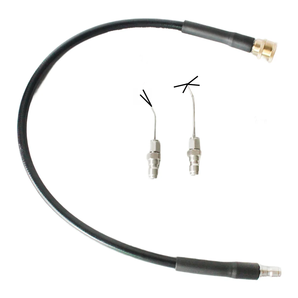 2Pcs Metal Spray Needle And Hose Set For Appliance Deep Cleaning Garden Crevices Pressure Washer Parts