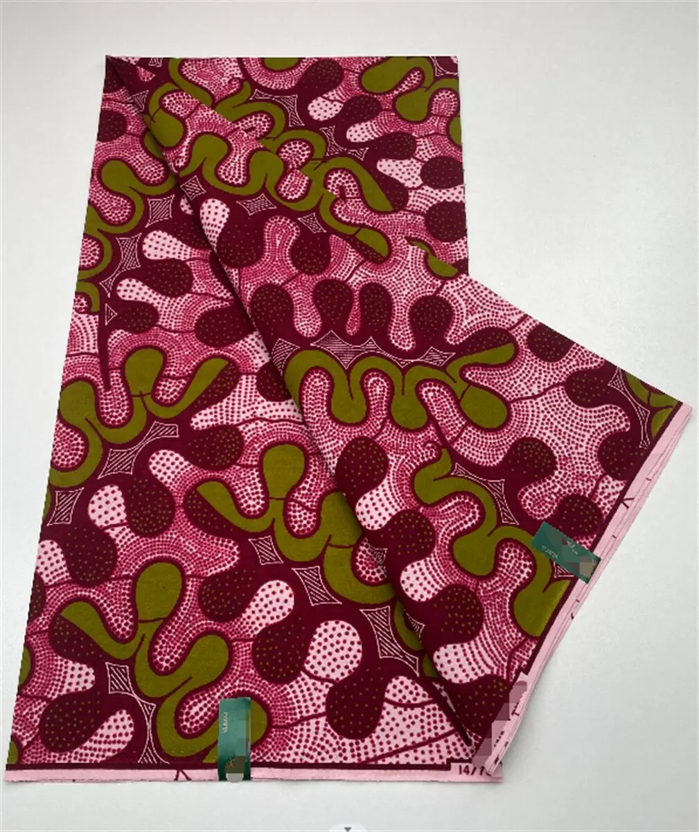 

High Quality African Fabric Classic Style Real Wax Ankara Fabric 100% Cotton African Real Wax Print Fabric for Women Party Dress