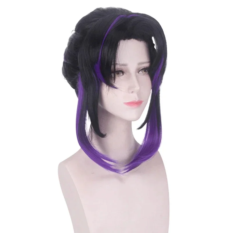 

Anime Demon Killer Kimetsu No Yaiba Kochou Shinobu Kochou Kanae Tsuyuri Kanawa Wig Headwear Cos Props Cosplay Accessories