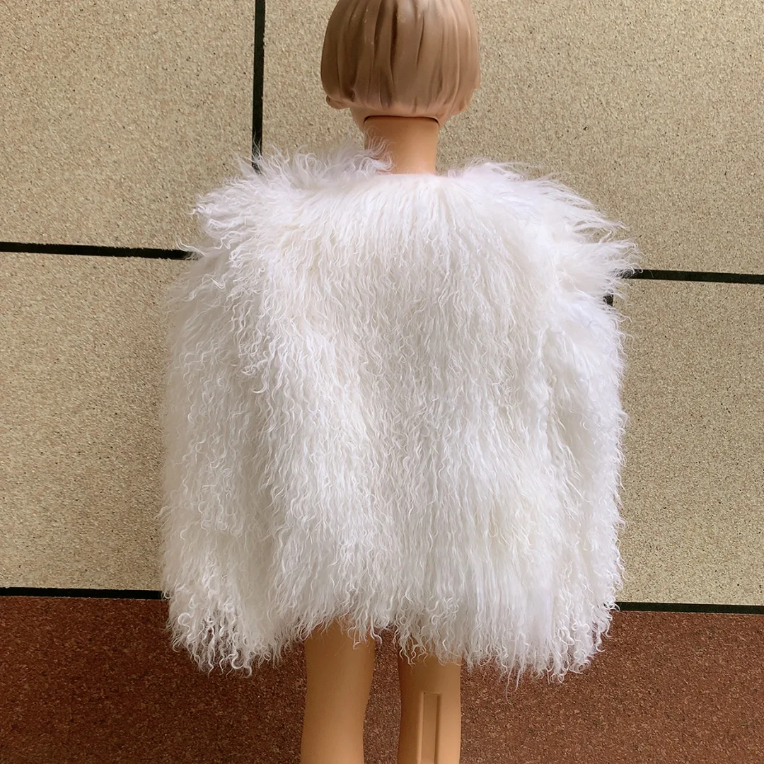 

New children's Mongolian fur coat for autumn and winter warm and fashionable 100% genuine Mongolian wool coat for children
