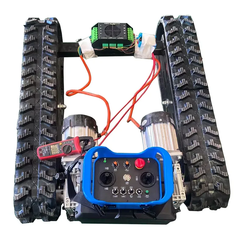 

Rubber Track Rescue Vehicle Parts Steel Track Chassis Motor Driven Track Chassis