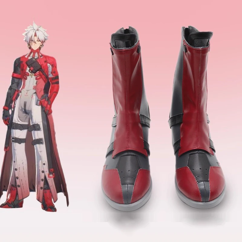 Spiel Wuthering Wellen Narbe Cosplay Schuhe Neue Narbe Schuhe Pu Leder Stiefel Frauen Männer Anime Halloween Party Roleplay Kostüm Requisiten