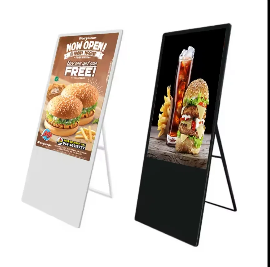 43 Inch Indoor Portable Digital Poster LCD Advertising Display with Shopping Mall Use and Kiosk