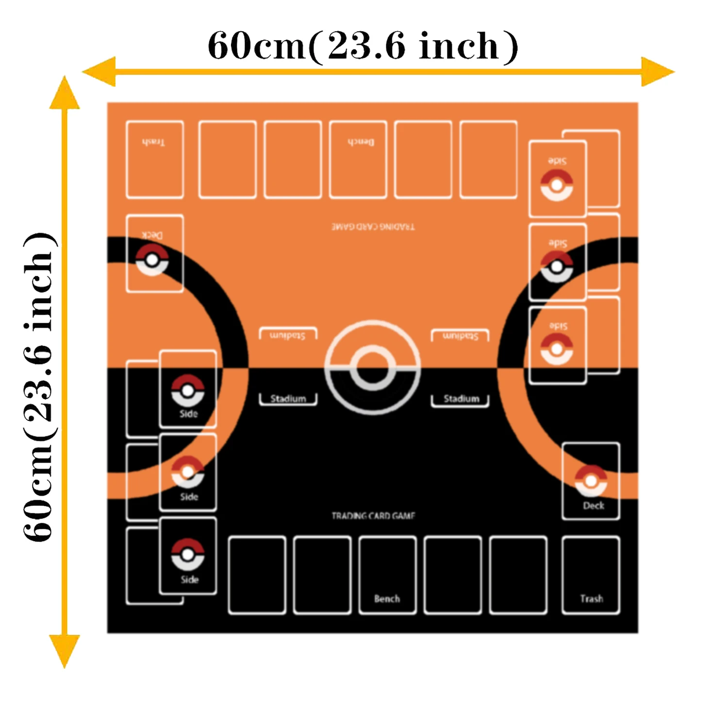 PTCG Playmat Trading Card Game Mat بطاقة مخصصة للعب ضد طاولة حصيرة لعبة هدية للأطفال