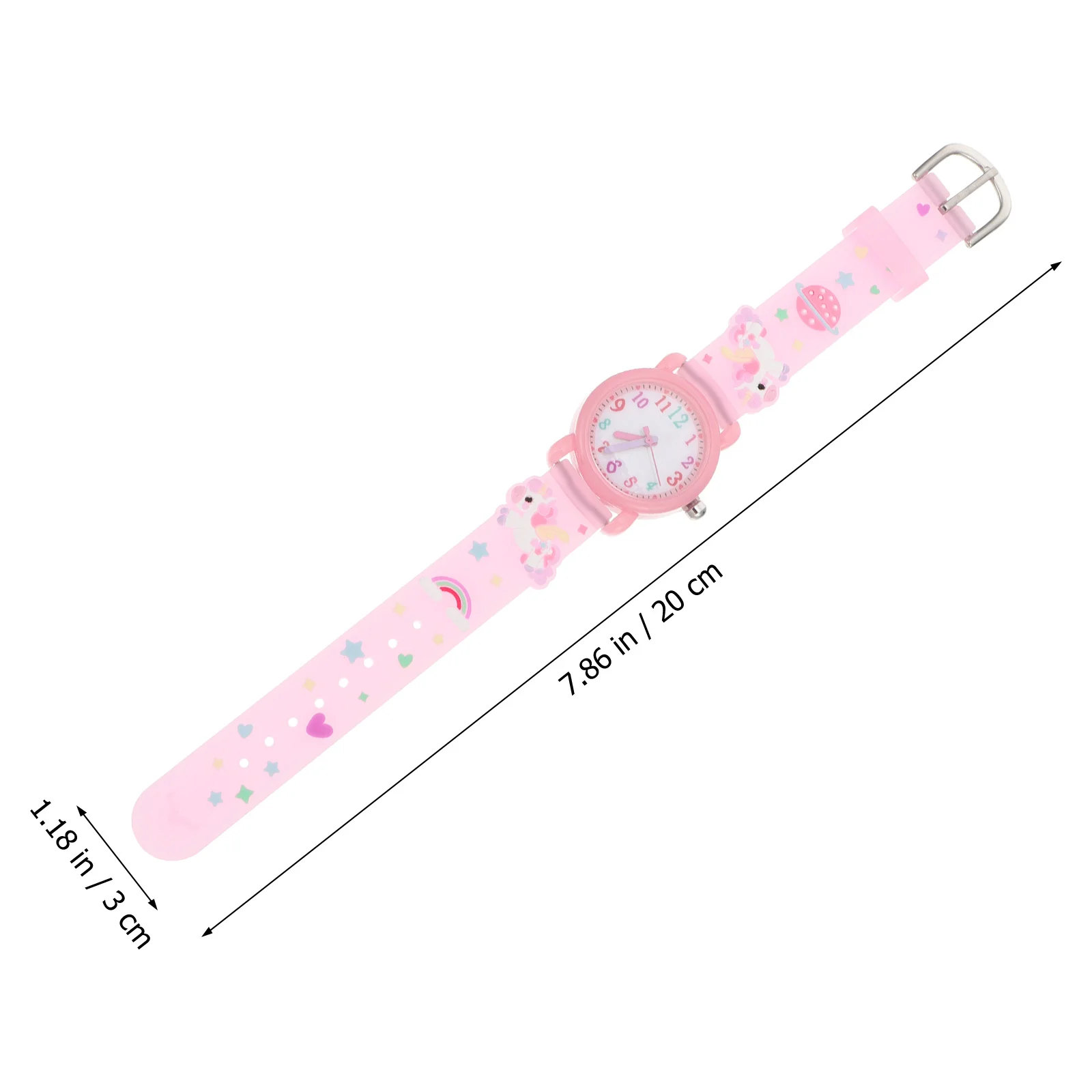 قطعة واحدة من ساعة يد كوارتز مقاومة للماء بتصميم وحيد القرن لطيف كهدية عيد الميلاد للطلاب #6