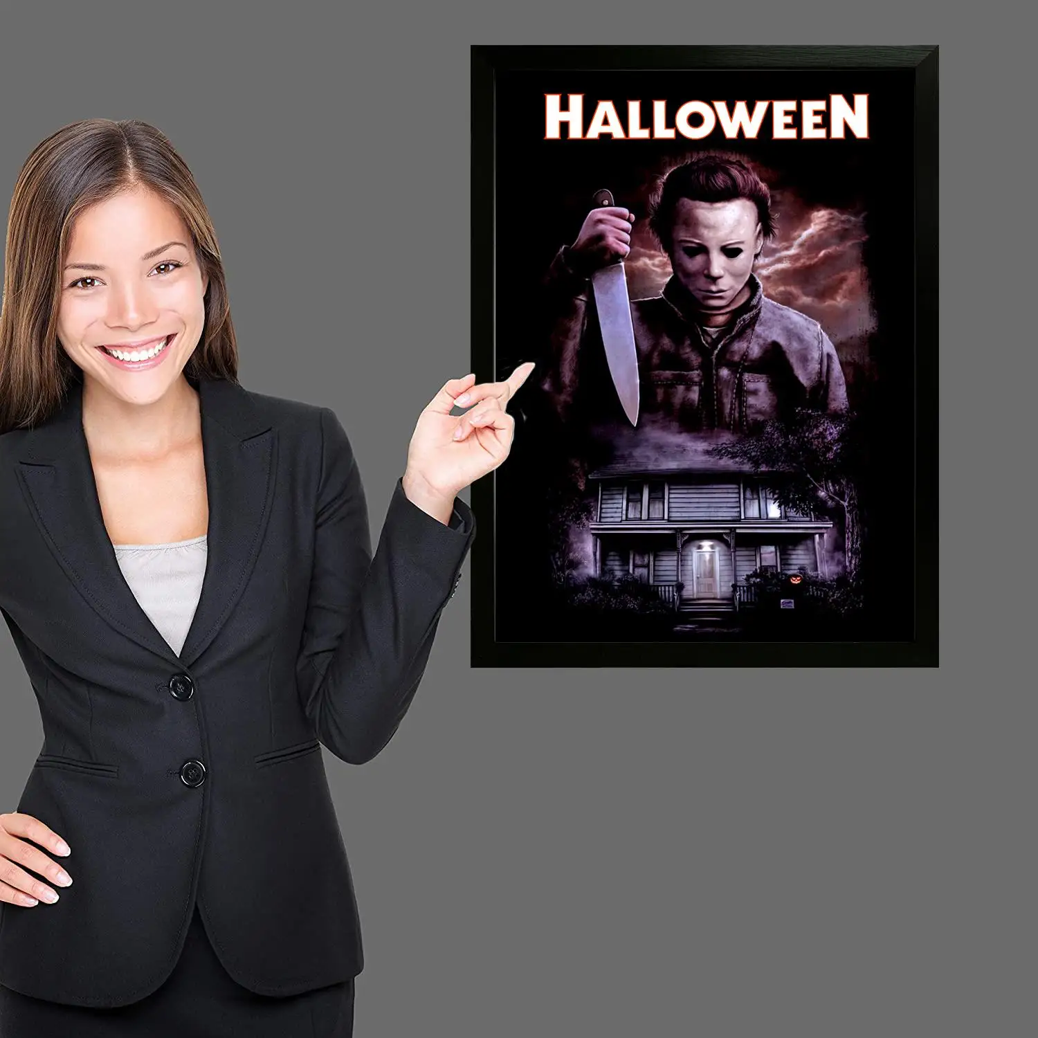 ملصق فني من القماش من مايكل مايرز وفن جداري، طباعة صور، ديكور غرفة نوم عائلية حديثة، لوحة زخرفية