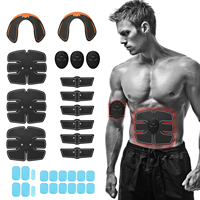 15pcs EMS Wireless Muscle Stimulator Abdominal Toning Belt Muscle Toner Body Muscle Fitness Trainer For Abdomen Arm Leg Unisex