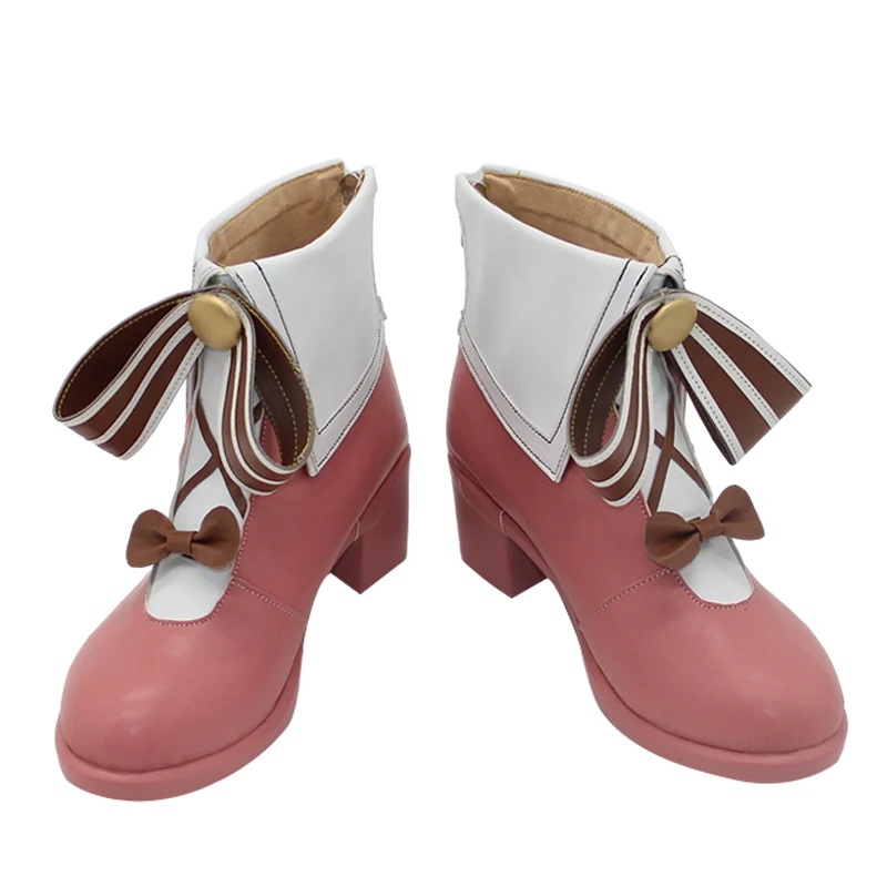 Oshi no Ko Kana Arima Cosplay Costume Shoes Pink Handmade Faux Leather Boots