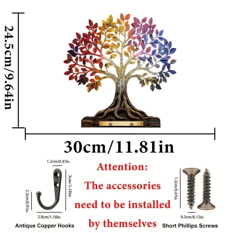 Tree of Life Key Holder 5