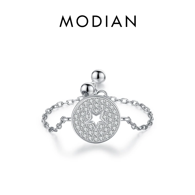 Women's 925 Sterling Silver Adjustable Heart Flower Link Ring
