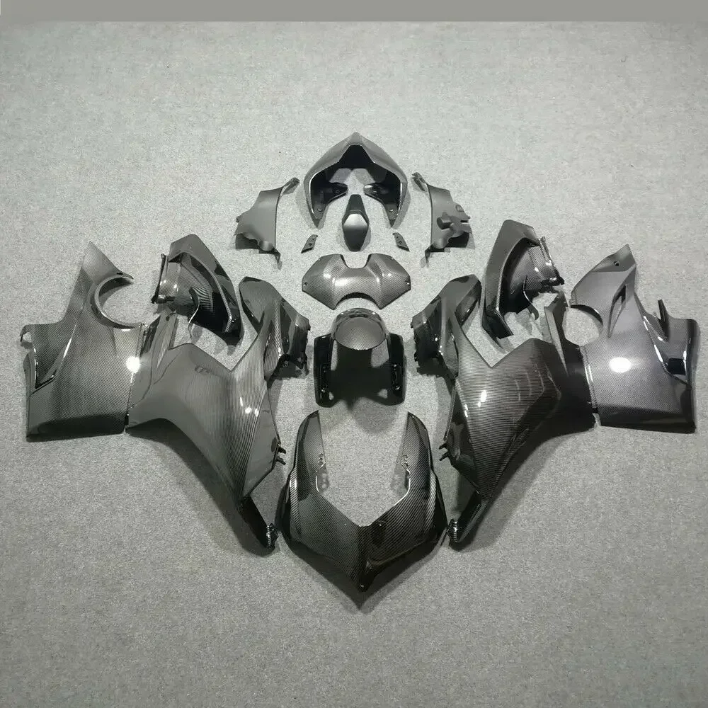 For DUCATI Panigale V4 Panigale V4S 2018 2019 Bodywork Fairing Trim Frame Hydro Dipped Carbon Fiber Color