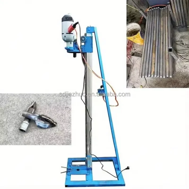 Portable 1500W 40 Meters Rotary Drilling Rig 6 Inches Handheld Electric Water Well Machine for Sale Small & Electric