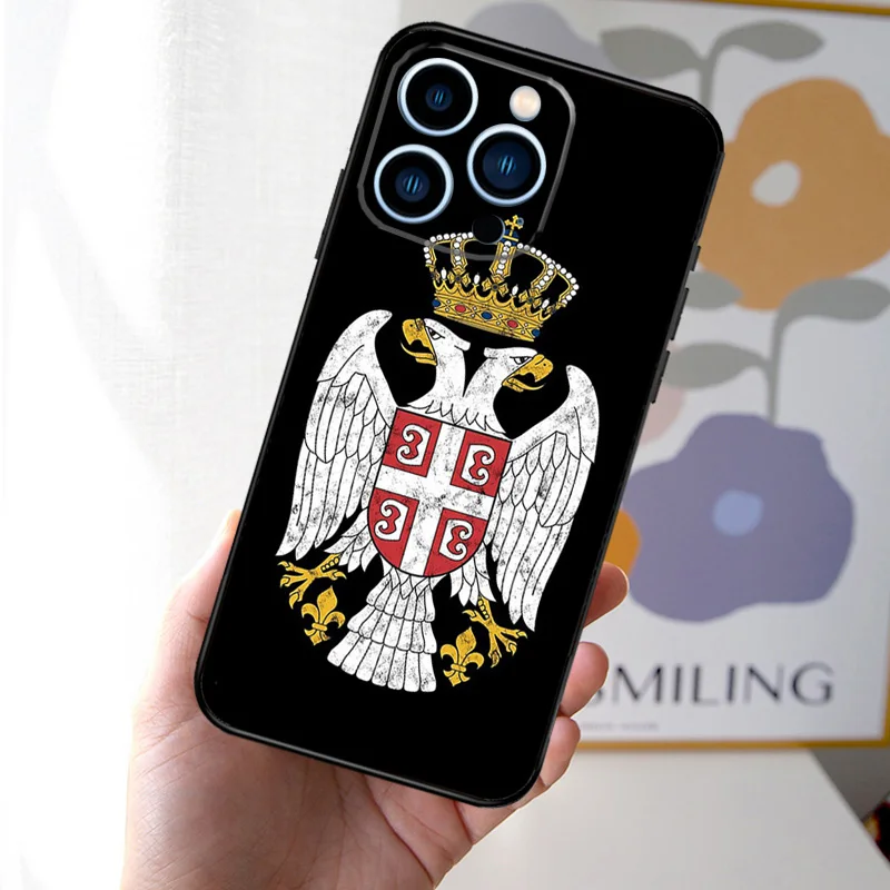 Flag of Serbia Serbian Phone Case For iPhone 16 15 11 13 12 14 Pro Max Mini X XR XS 7 8 Plus Soft Cover