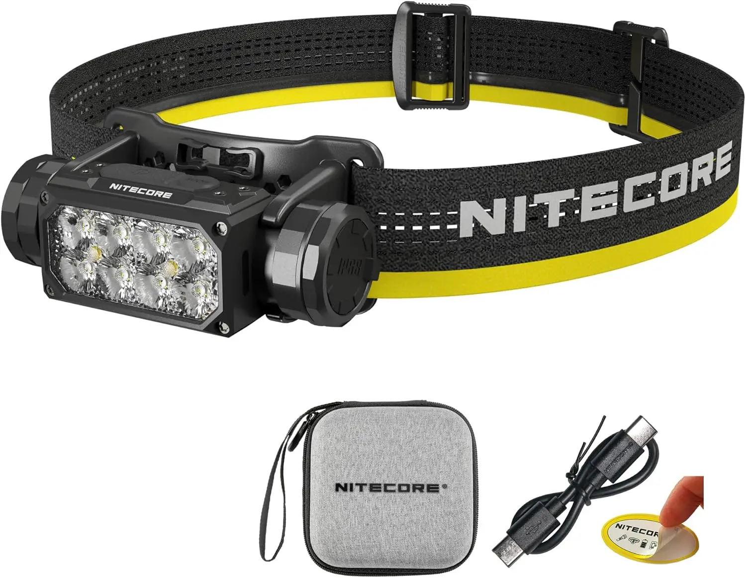 

2000 Lumen USB-C Rechargeable Headlamp with White, Red & Reading Lights for Camping, Hiking, Hunting & Work