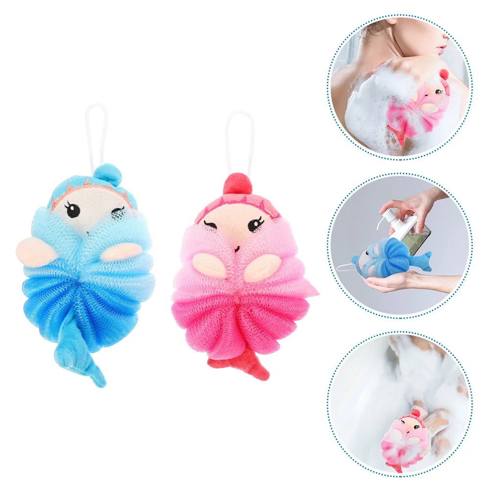 

2 Pcs Bath Ball The Animal Sponge Tub Skin Cleaning Scrubbers or Supplies Household Body Miss Wash for Kids