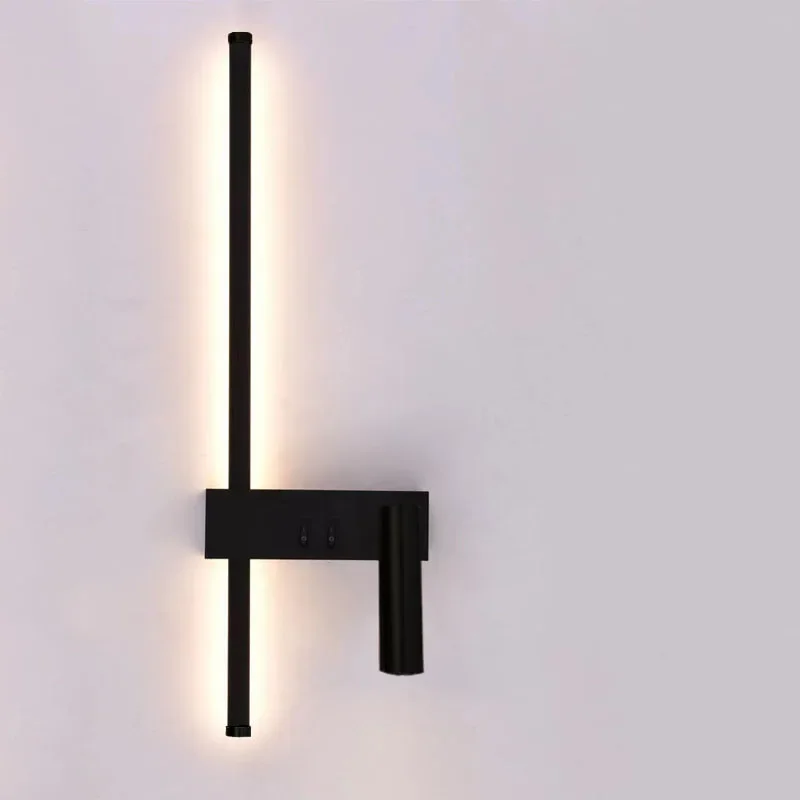 Wand lampe nordische moderne Schwarz-Weiß minimalist ische Wohnzimmer Sofa Hintergrund Wand dekorative Lampe Licht Luxus Schlafzimmer Bett