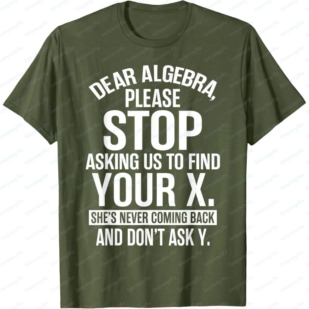 Complicated Math Apparel with Funny Algebra Design Men's Fashion Summer Short Sleeve T-Shirt Casual Fit Trendy Street Daily Tops