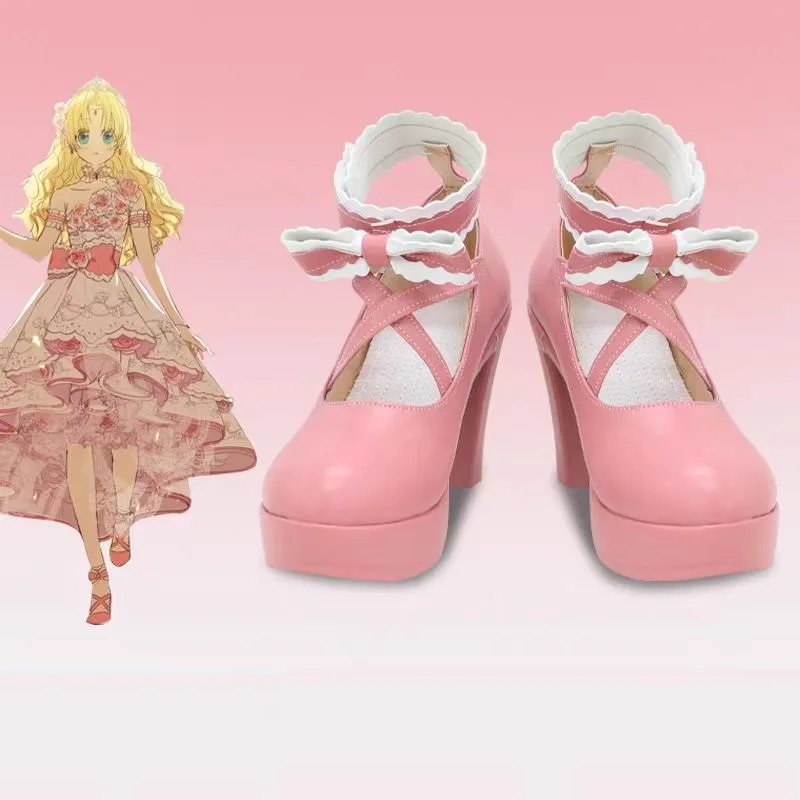 

Туфли на высоком каблуке для косплея Сии из «Кто меня превратил в принцессу», реквизит для Хэллоуина, обувь на заказ