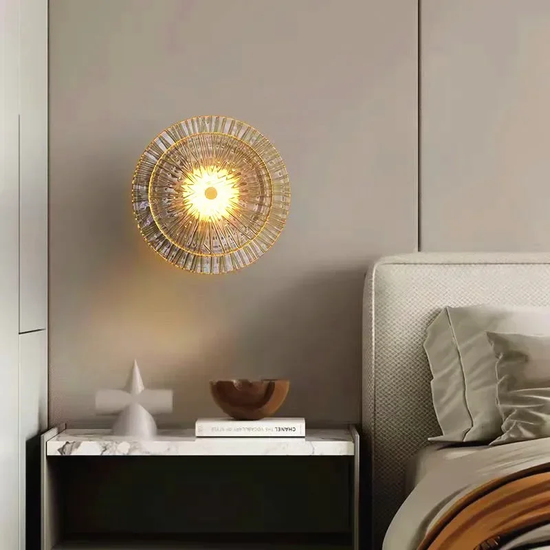 

Creative Nordic light luxury modern minimalist living room background wall lamp staircase corridor hotel bedroom bedside lamp