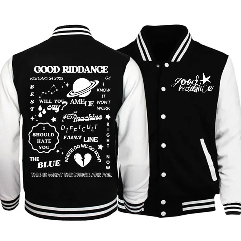 Rapper Gracie Abrams Good Riddance Tracklist Baseball Jacket Trendy Preppy Graphic Hoodie Gracie Abrams Sweatshirts Gift