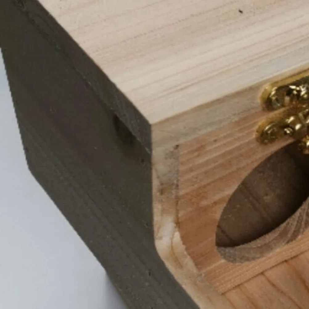 

1 Set Wooden Hamster House Natural Solid Wood Diy Chew Thickened Pet Cabin Shelter For Small Animals Hamster Mouse Hut Pets