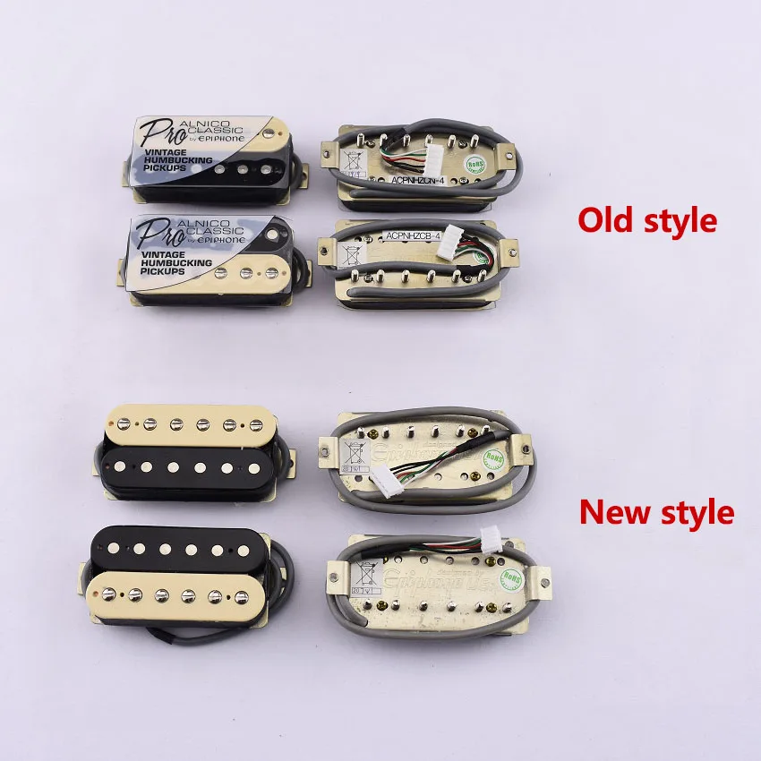 1 Set Original Genuine Epi Classic PRO / Slash Electric Guitar Alnico Humbucker Pickup Zebra / Black