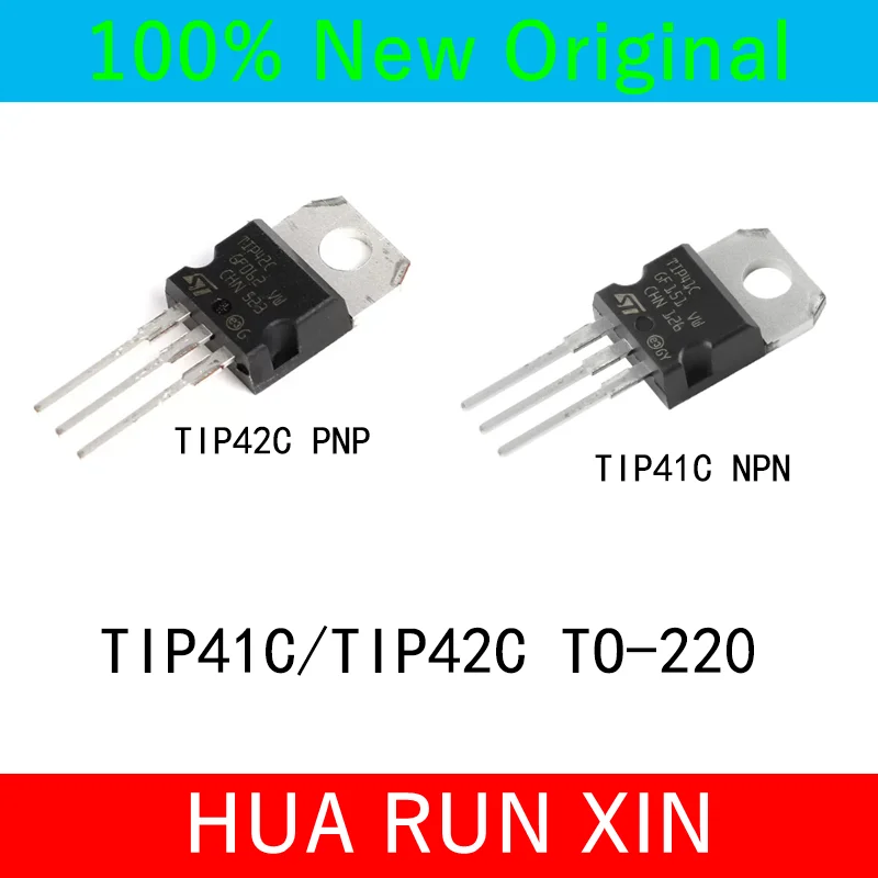 5-10PCS 100% New TIP41C TIP42C TO-220 TIP41 TIP42 PNP NPN Chipset