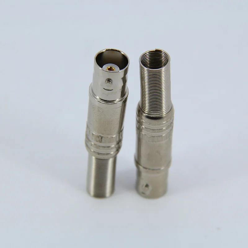 BNC Female Spring tail Cable Soldering for CCTV Video Monitor CONNECTOR welding plug