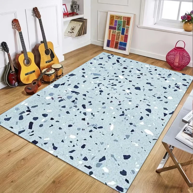 Modern Terrazzo Pattern Area Rug Large Carpet for Living Room Bedroom Hallway Entryway Kitchen Soft Comfort Floor Mat